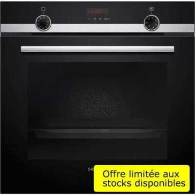 iq300, four intégrable, 60 x 60 cm, inox. siemens hb573abr0