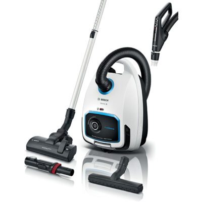 série 6, aspirateur avec sac, prosilence, blanc bosch bgb6sil1