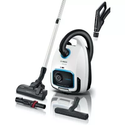 série 6, aspirateur avec sac, prosilence, blanc bosch bgb6sil1