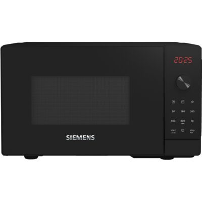 micro ondes gril, posable, de 20l, 44 x 26 cm, noir. siemens fe023lmb2