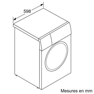 série 4, lave linge front, 8 kg, 1400 trs/min bosch wan28258fr