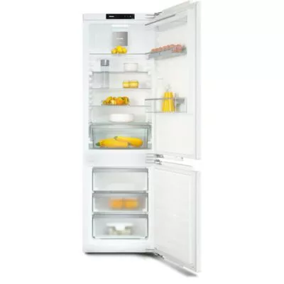réfrigérateur/congélateur encastrable pour stockage optimal grâce à dynacool, éclairage led confortable et nofrost. miele kfn 7734c