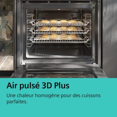 iq300, four intégrable avec fonction vapeur, 60 x 60 cm, inox hr372g0s3f