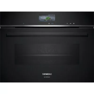 iq700, four siemens compact vapeur, 60 x 45 cm, noir cs736gcb1f