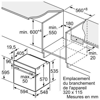 iq300, four intégrable avec fonction vapeur, 60 x 60 cm, inox hr372g0s3f