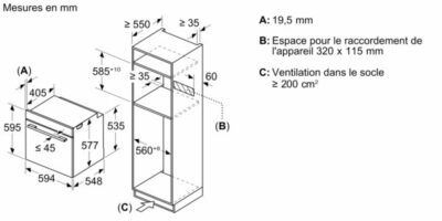 iq700, four intégrable avec fonction micro ondes, 60 x 60 cm, noir hm776gnb1f