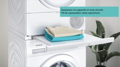 iq500, sèche linge extraklasse pompe à chaleur, 9 kg siemens wq45h2amfr