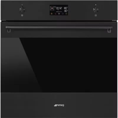 four 60 cm pyrolyse noir mat smeg sop6302s2pn