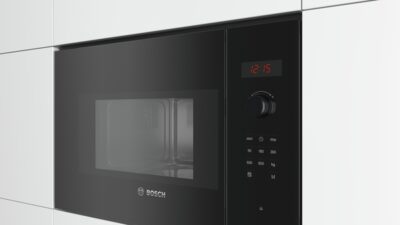 série 4, micro ondes intégrable, noir bosch bfl523mb1f