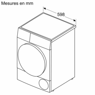 série 6, sèche linge bosch exclusiv pompe à chaleur, 9 kg wqh245amfr