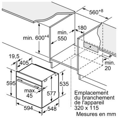 iq700, four intégrable avec fonction micro ondes, 60 x 60 cm, noir hm776gnb1f