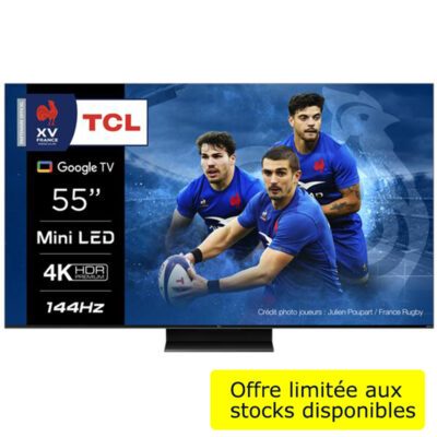 tv tcl mini led uhd 4k 55c809