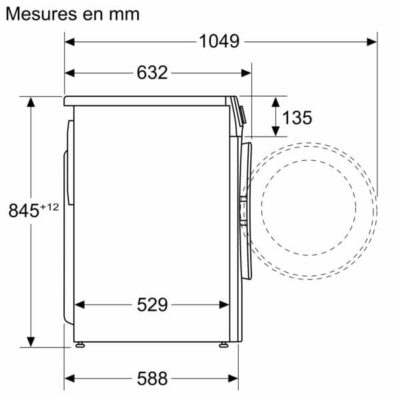 lave linge bosch série 6, 9 kg, 1400 trs/min wgg244f1fr