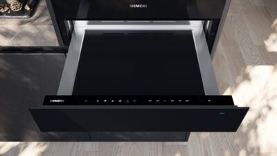 tiroir chauffant iq700, , 60 x 14 cm, noir siemens bi710c1b1f