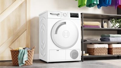 sèche linge bosch à condensation série 4, 8 kg wtn83209fr