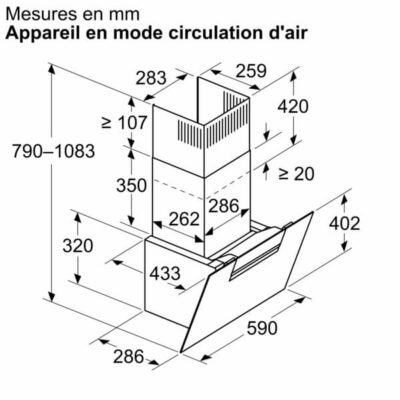 hotte murale siemens iq300, , 60 cm, noir avec finition en verre lc67kfn60