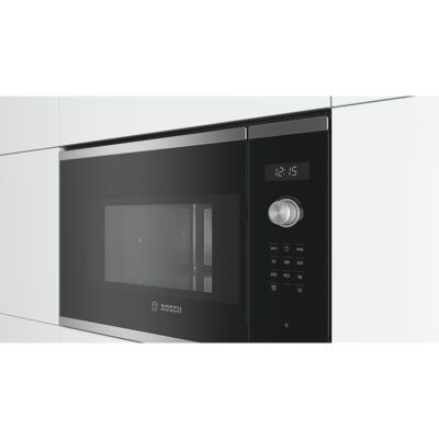 micro ondes bosch série 6, 59 x 38 cm, inox bfl554ms1f