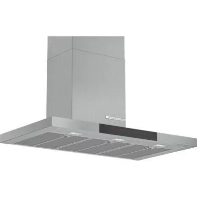 hotte murale bosch série 6, 90 cm, inox dwb98jq50