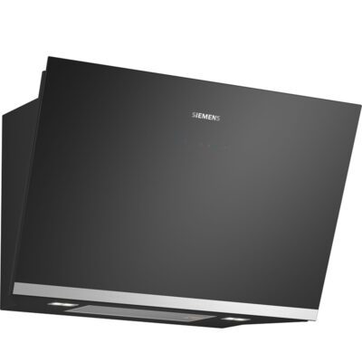 hotte siemens iq500 80 cm, noir avec finition en verre lc81jan60