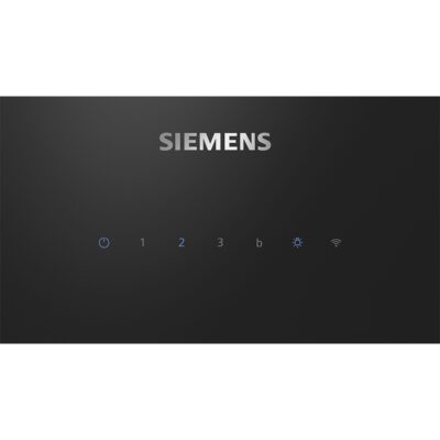 hotte siemens iq500 80 cm, noir avec finition en verre lc81jan60