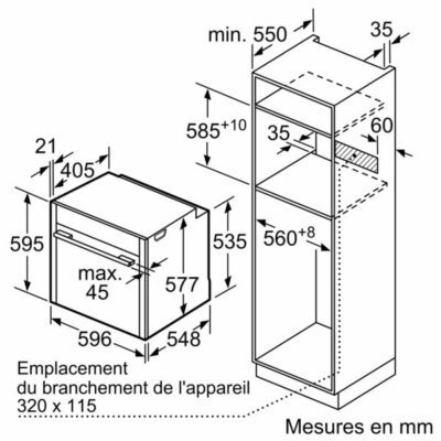 n 90, four intégrable avec fonction vapeur, 60 x 60 cm, inox neff b64vt73n0