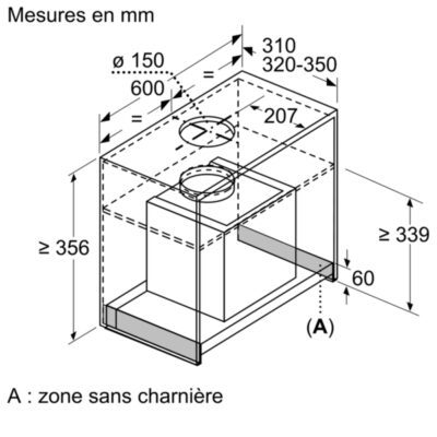 hotte bosch pour meuble haut 60 cm, série 4, clear glass dbb66af50