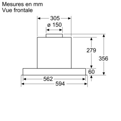 hotte bosch pour meuble haut 60 cm, série 4, clear glass dbb66af50