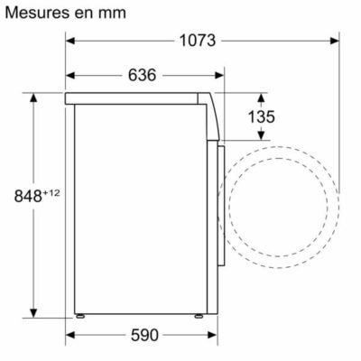 lave linge siemens iq500, 9 kg, 1400 trs/min wg44g2f2fr