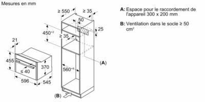 micro ondes neff n70, 60 x 45 cm, inox c24gr3xn1