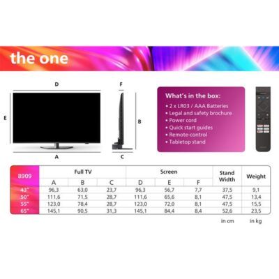 tv philips the one 43pus8909