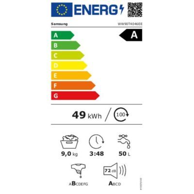 lave linge frontal samsung ww90t4046ee