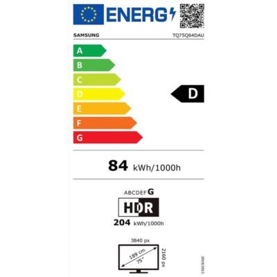 tv samsung led uhd 4k tq75q64dauxxc