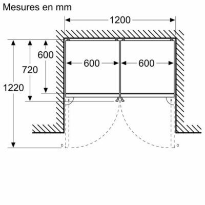 série 4, réfrigérateur combiné pose libre, 203 x 60 cm, couleur inox kgn39vlct