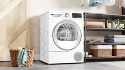 sèche linge bosch série 6 pompe à chaleur, 9 kg. wqg2420mfr