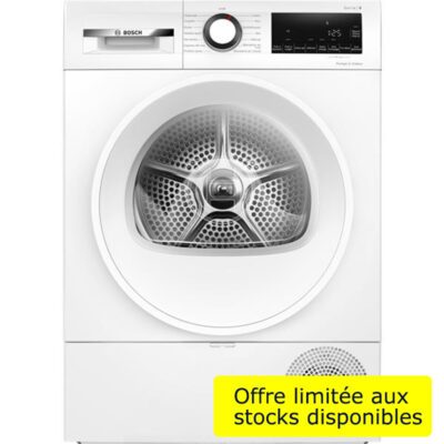 série 6, sèche linge pompe à chaleur, 9 kg bosch wqg1420dfr