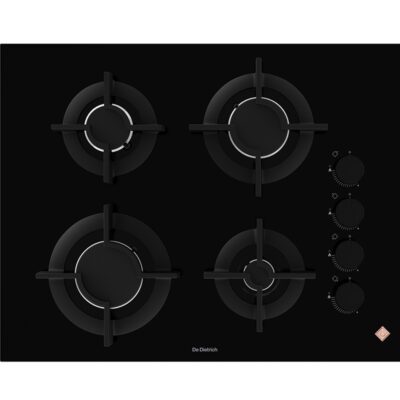 table verre gaz 65cm de dietrich dpg4640h