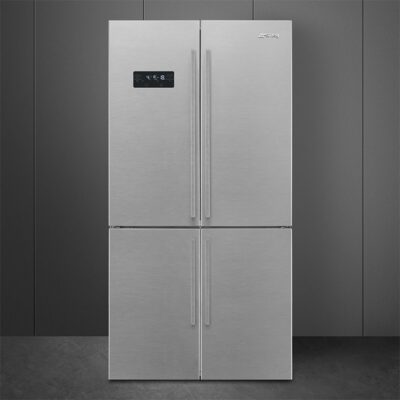 réfrigérateur 4 portes effet inox esthétique universel smeg fq60xdaie