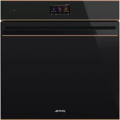 four 60 cm vapor clean noir combiné vapeur esthétique dolce stil novo smeg so6604s4pnr