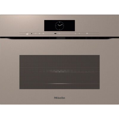 four combiné micro ondes miele sans poignée h 7840 bmx pearlbeige avec thermosonde.