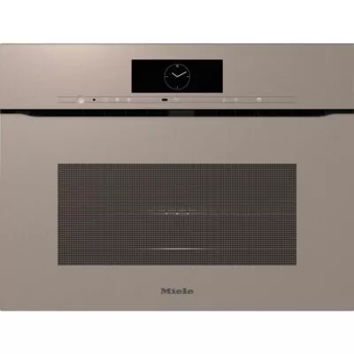 four combiné micro ondes miele sans poignée h 7840 bmx pearlbeige avec thermosonde.