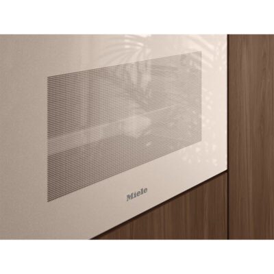 four miele combiné micro ondes sans poignée h 7440 bmx perle beige