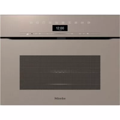 four miele combiné micro ondes sans poignée h 7440 bmx perle beige