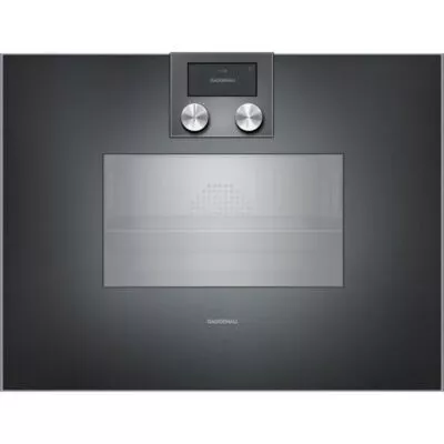 série 400 four combi vapeur 60 x 45 cm charnières de la porte: À droite, anthracite gaggenau bs450101