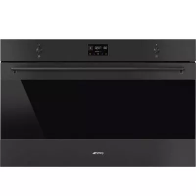 four smeg 90 cm pyrolyse noir mat chaleur tournante esthétique classica sfp9302tn