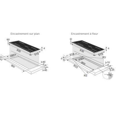 table de cuisson 90cm, de dietrich