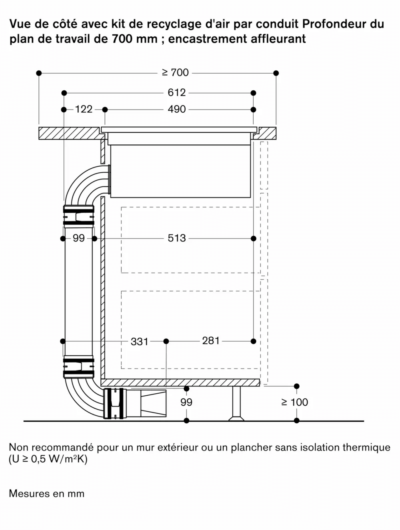 série 200 table de cuisson flex induction avec système de ventilation intégré 80 cm gaggenau cv282101