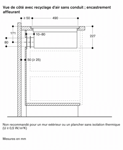 série 200 table de cuisson flex induction avec système de ventilation intégré 80 cm gaggenau cv282101