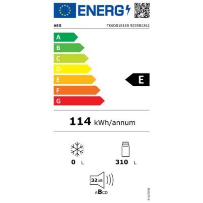 réfrigérateur 1 porte intégrable aeg tk6ds181es