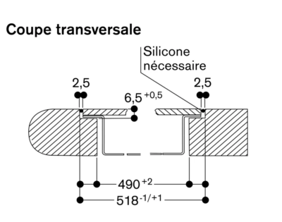 série 200 table de cuisson flex induction avec système de ventilation intégré 80 cm gaggenau cv282101