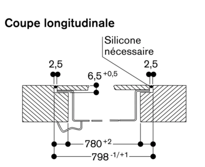 série 200 table de cuisson flex induction avec système de ventilation intégré 80 cm gaggenau cv282101